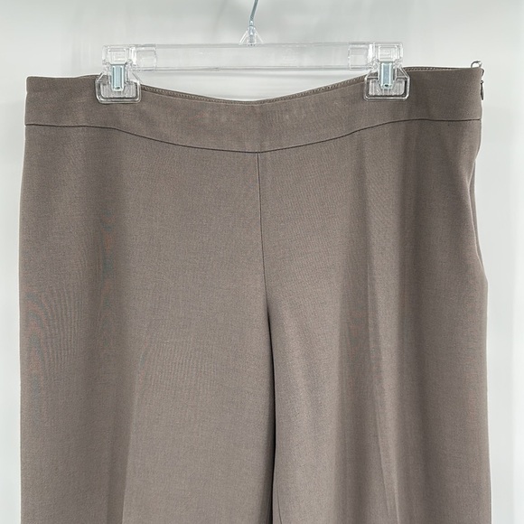 Giorgio Armani Tan Side Zip Flat Front Pants Trousers Size 48 = US 12 - Picture 2 of 11